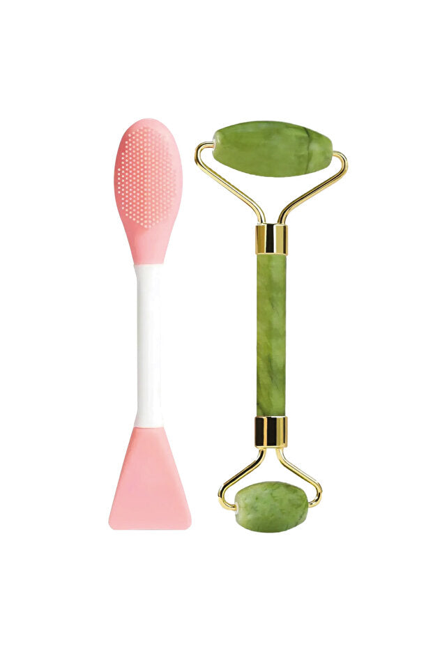 CareRoutine Face Roller & Siyah Nokta Temizleme için Peeling Fırça Seti Masaj Seti Takımı