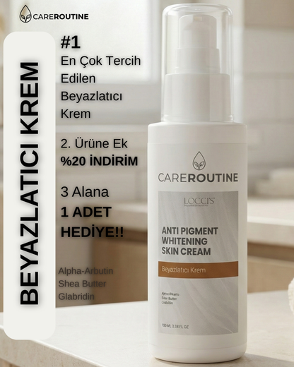 CareRoutine - LOCCİS™ Pirinç Özlü Cilt Beyazlatıcı Aydınlatıcı Leke Karşıtı Krem